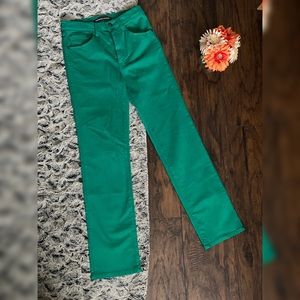 Comprobé Des Cotonniers green skinny jeans